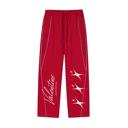 Valentine Mens Reflection Striped Straight-Leg Sweatpants