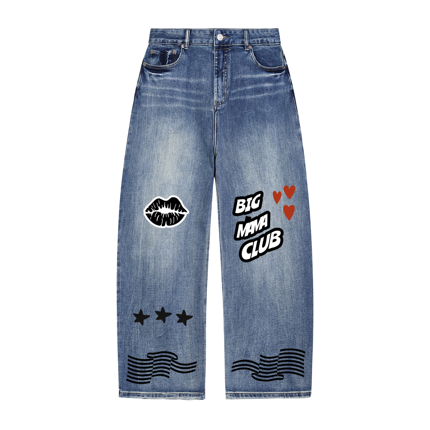 Big Mama Sun Fade Heavyweight Denim Jeans