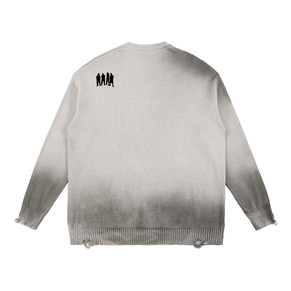 Distressed Ripped Crewneck sweater