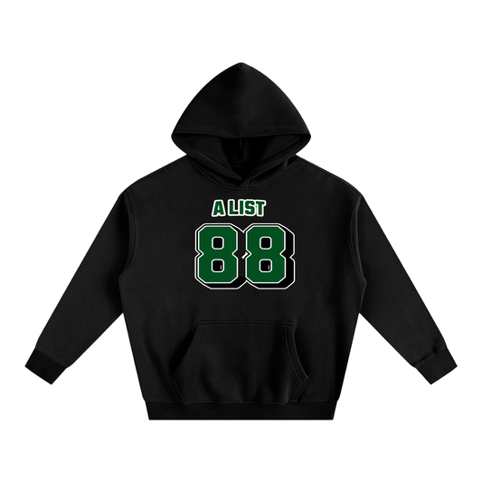 Oversize Fleeced Hoodie - A List Green