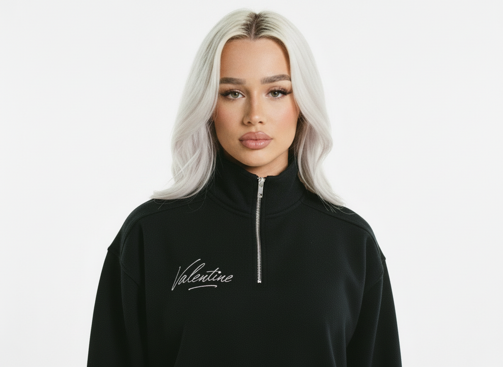 Womans Half-Zip Sweatshirt