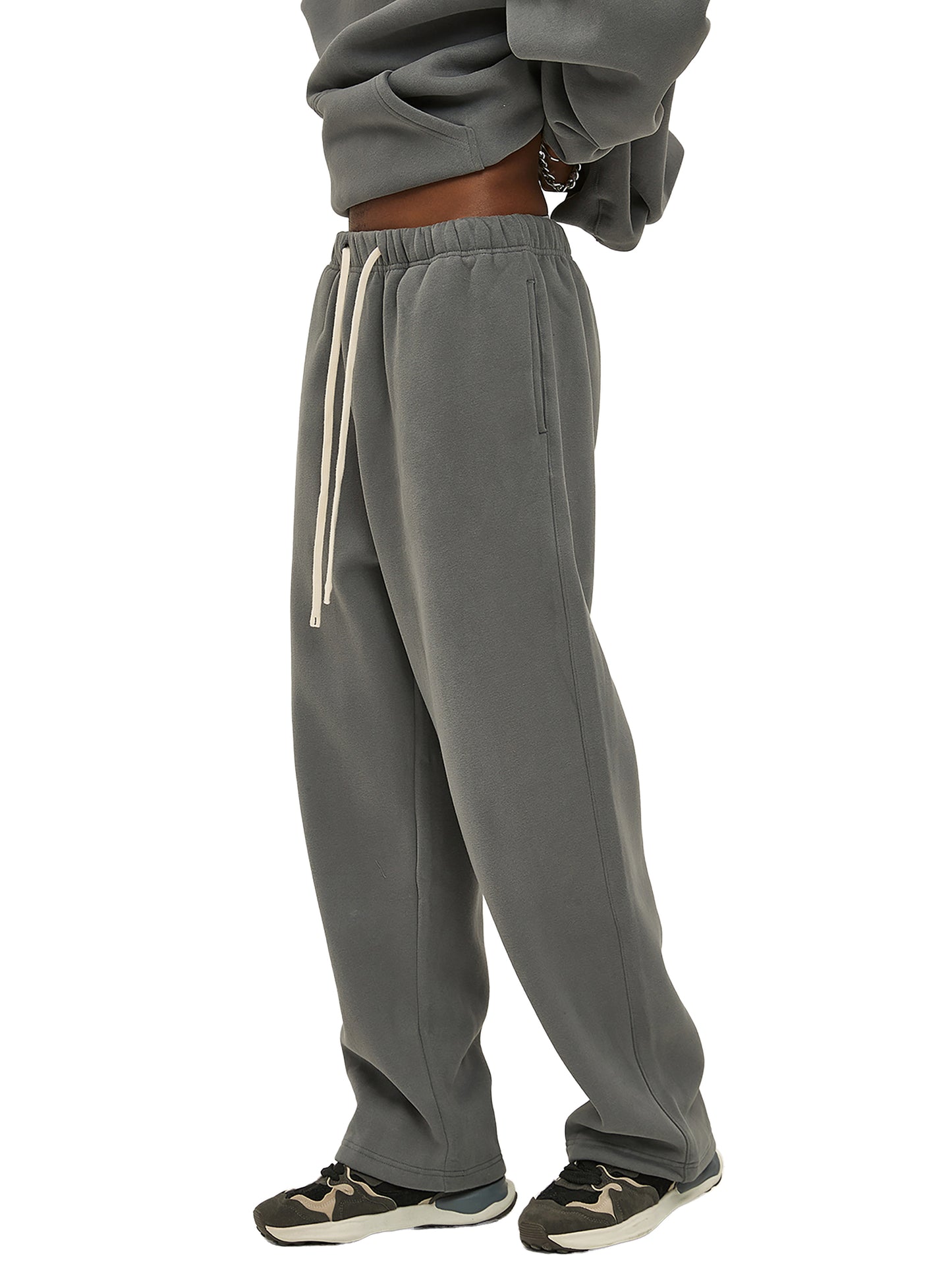 Mens Streetwear Straight Leg Pants- Playful