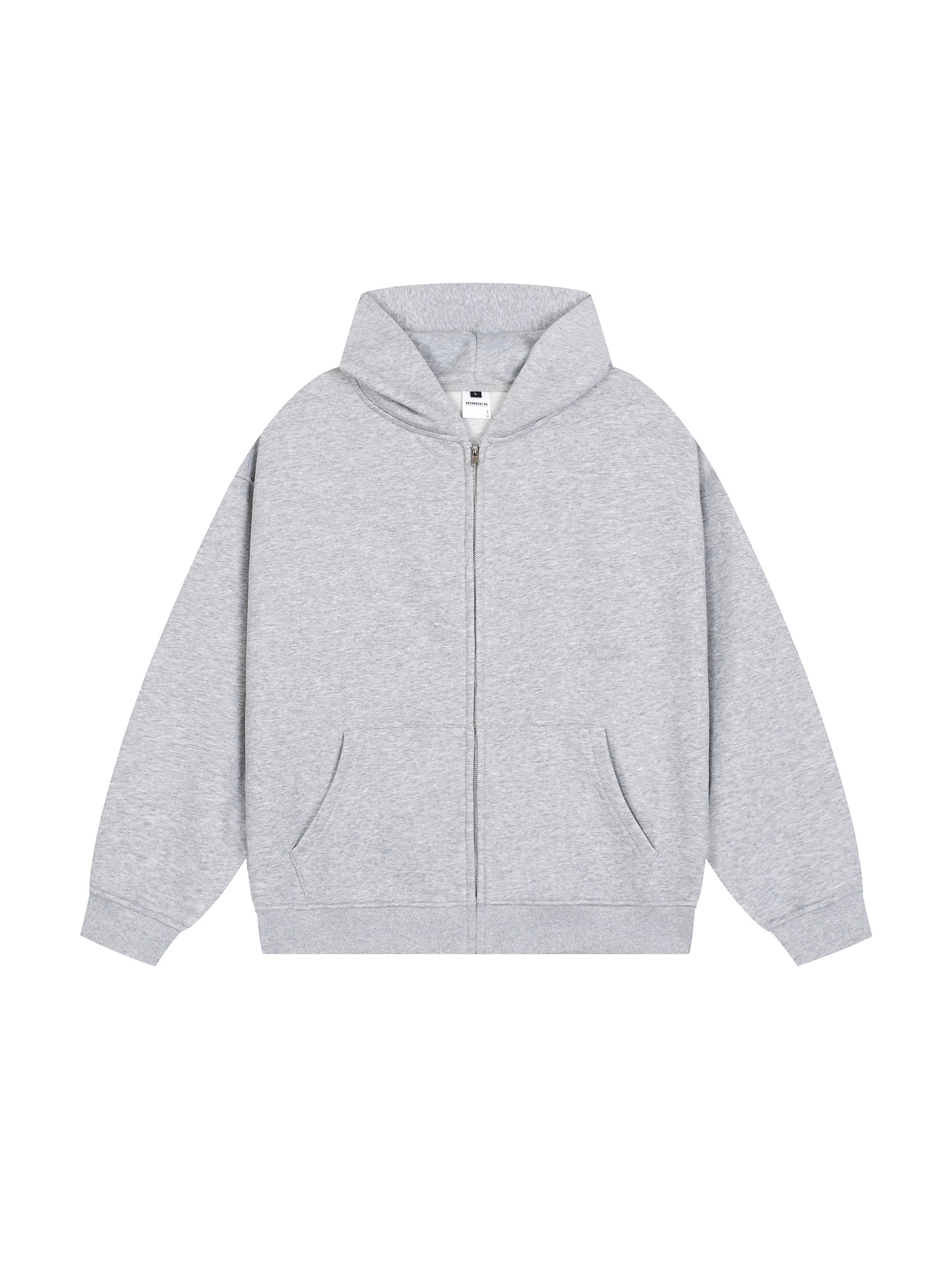 Grey Heavyweight Zip-up Tracksuit Hoodie- Love Hurts