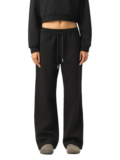 Womans Essential Drawstring Straight-Leg Sweatpants