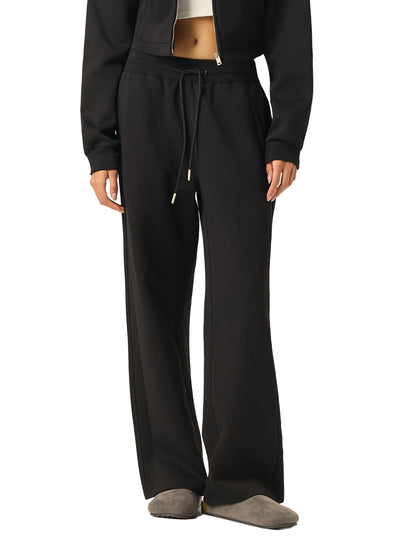 Womans Essential Drawstring Straight-Leg Sweatpants