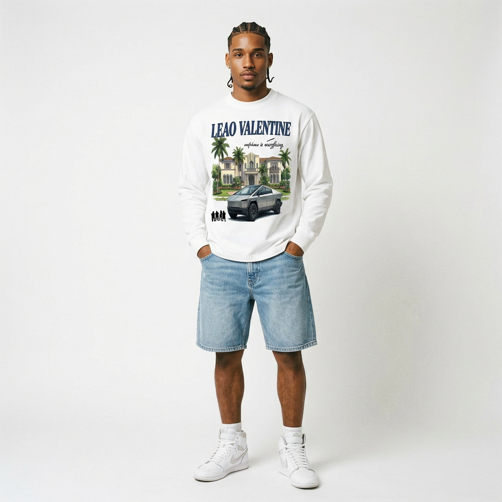 Cybertruck Mansion Long-Sleeve T-Shirt