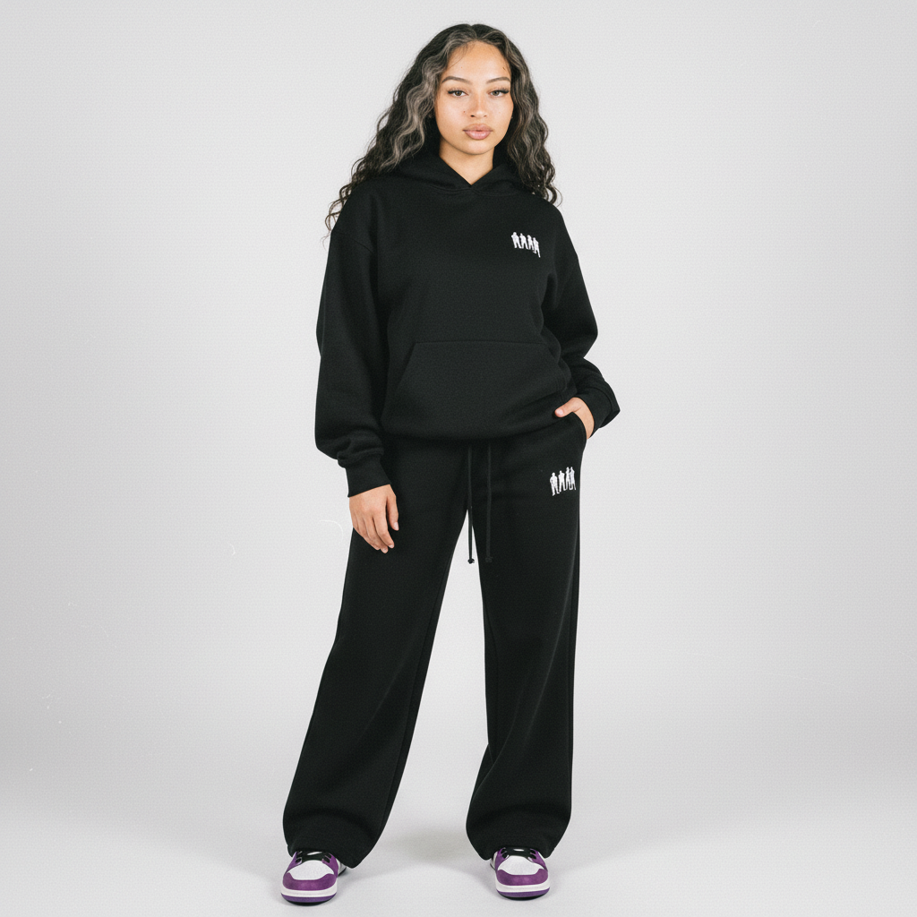 Womans Boxy Cinched Hem Hoodie