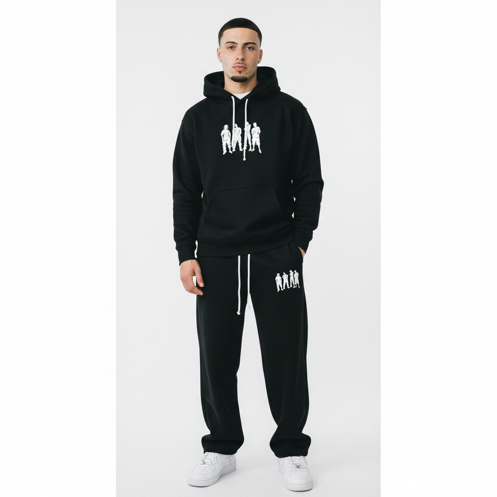 Streetwear Baggy Straight Pants - Original Leao Valentine