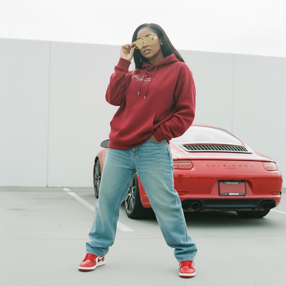 Woman’s Red Rain Hoodie