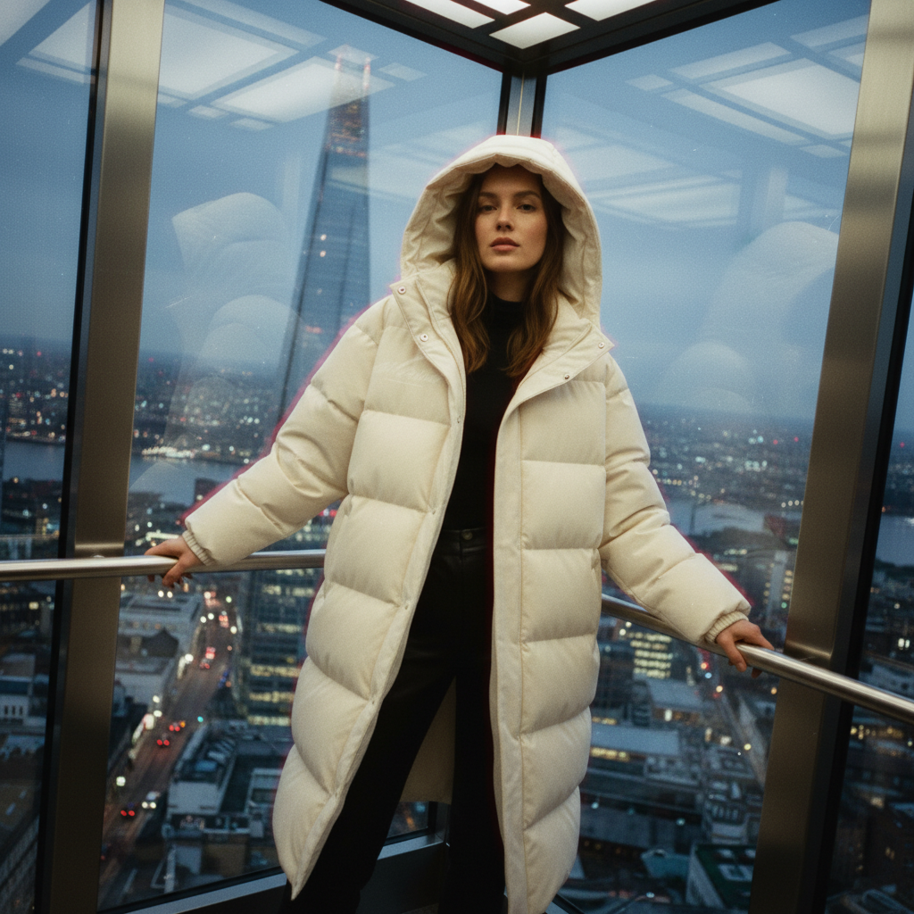 Valentine Cream Longline Jacket