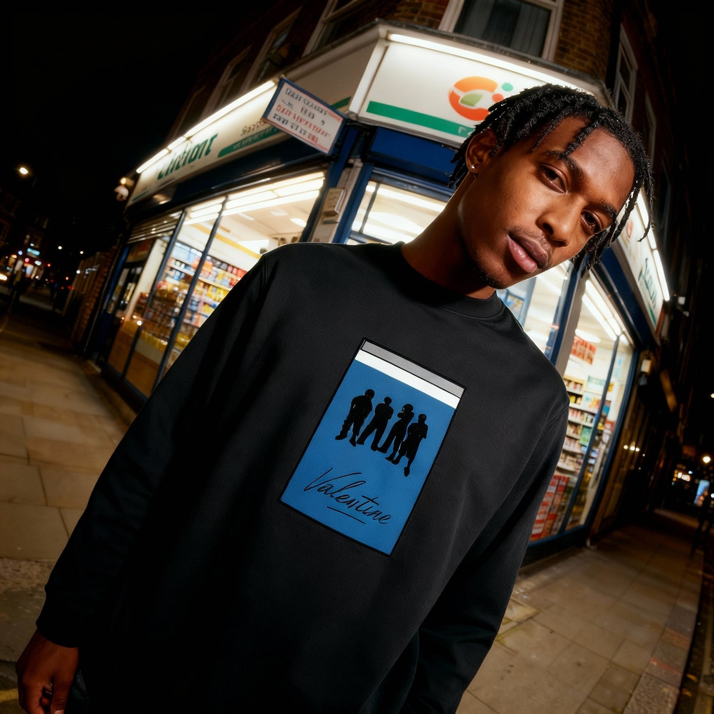 Valentine Aura Line Long-Sleeve T-Shirt