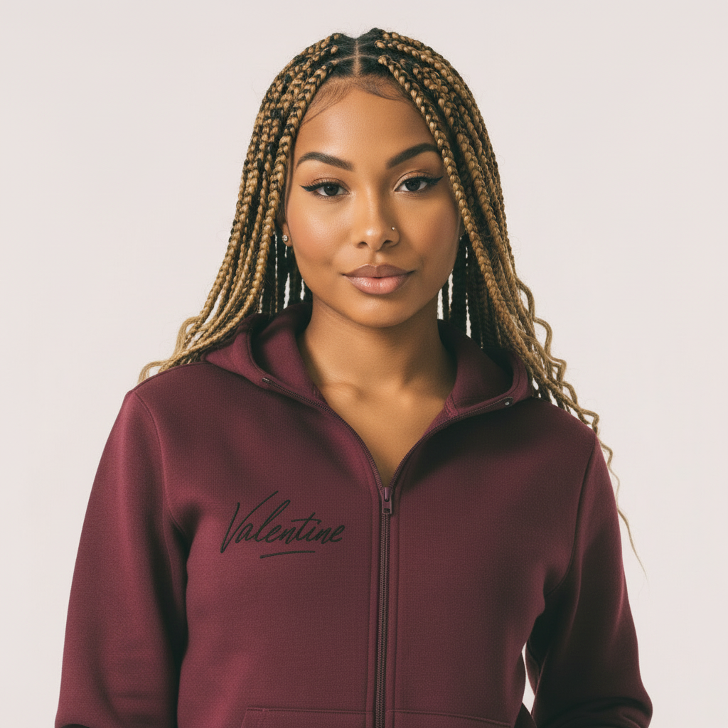 Womans Essential High Neck  Hoodie