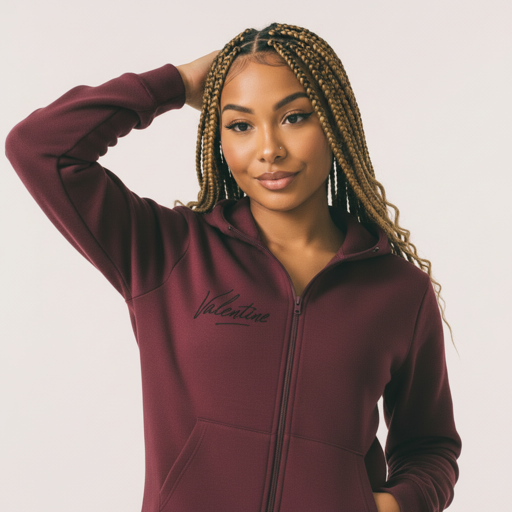 Womans Essential High Neck  Hoodie