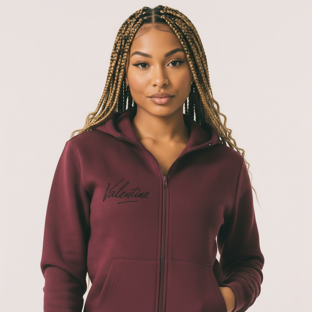 Womans Essential High Neck  Hoodie