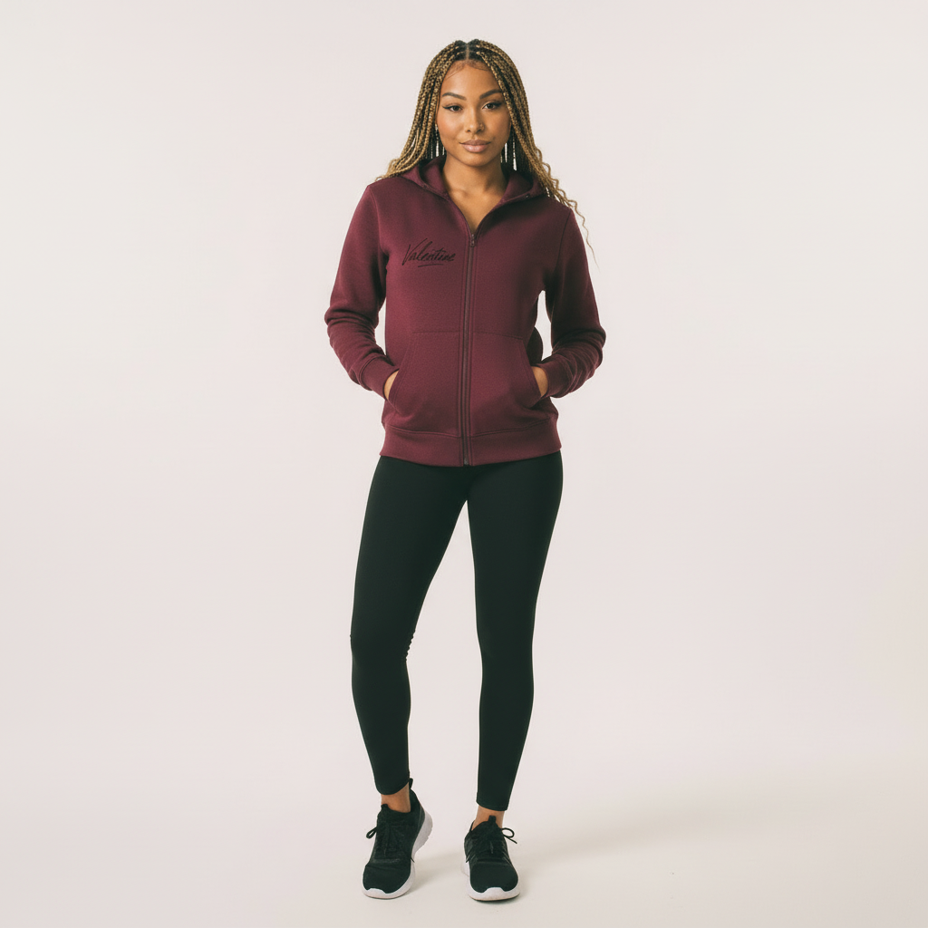 Womans Essential High Neck  Hoodie