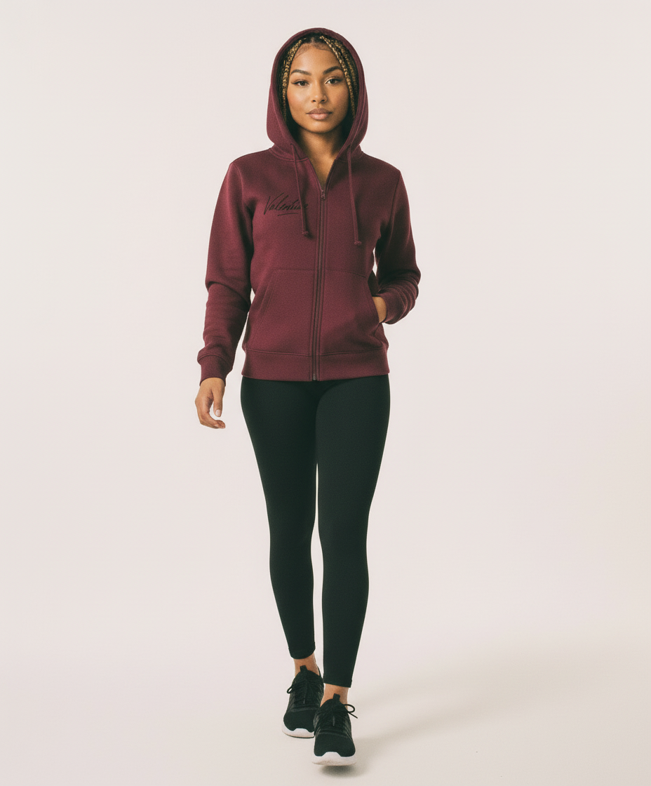 Womans Essential High Neck  Hoodie