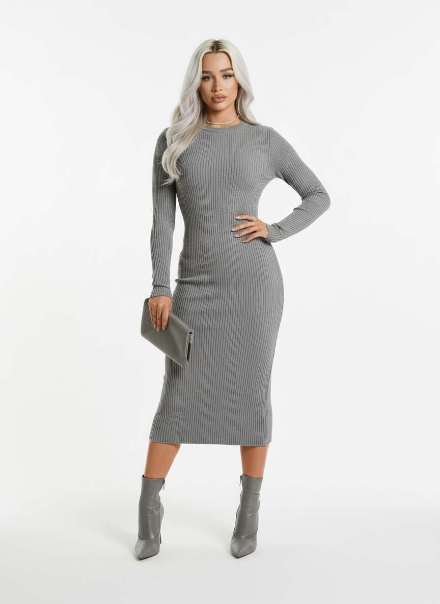 Dyed Washed Slit Maxi Dress